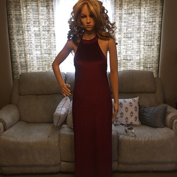 Forever 21 formal dress large maroon - Picture 6 of 11